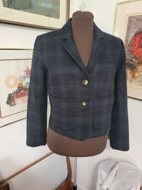 Anthropologie Cartonnier Plaid jacket Size 6